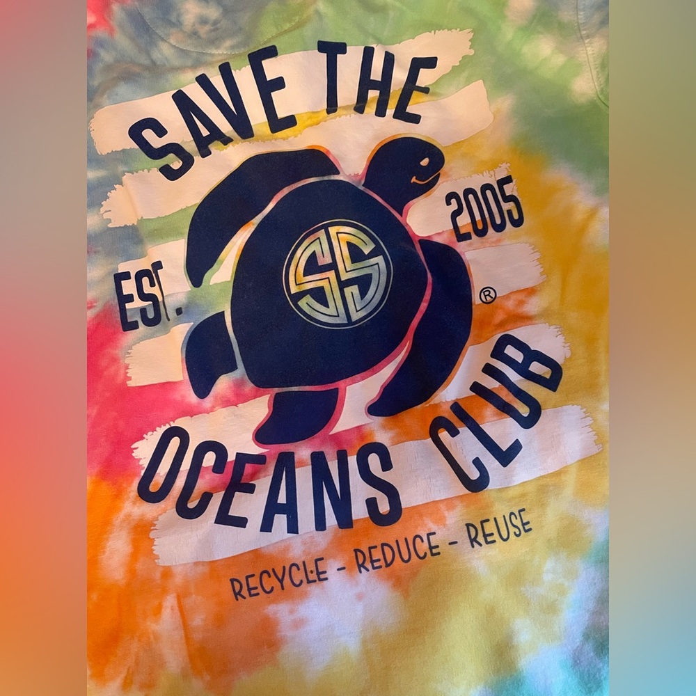 Save the oceans women’s XL tie dye simply southern hoodie